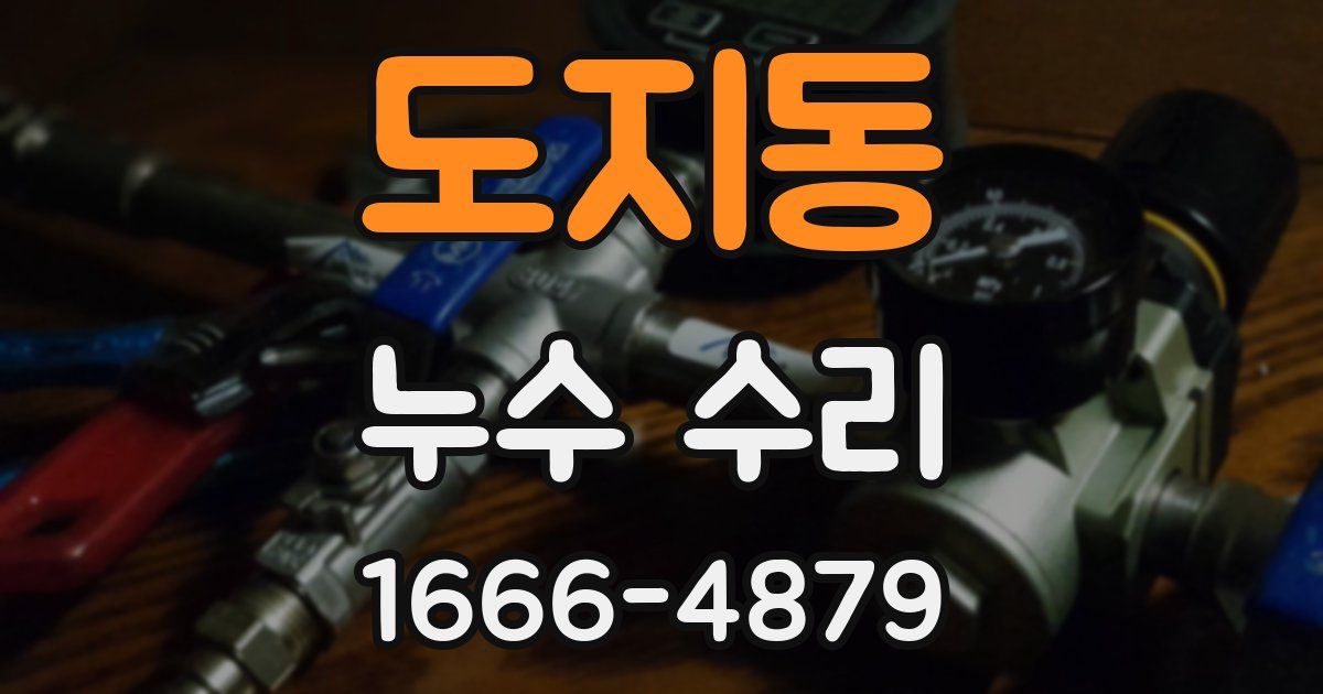 도지동 누수 수리