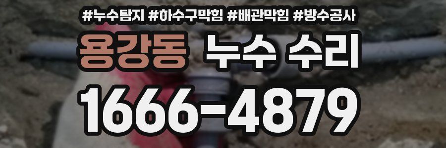 용강동 누수 수리