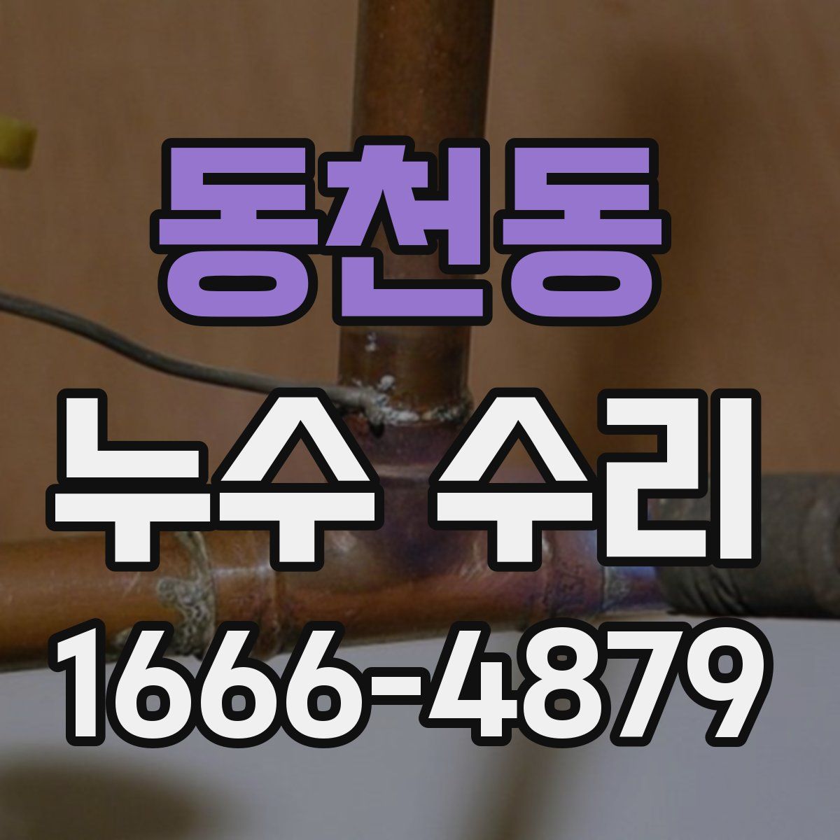 동천동 누수 수리