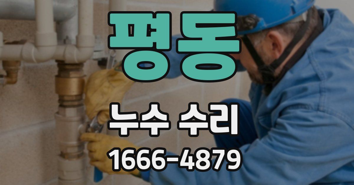 평동 누수 수리