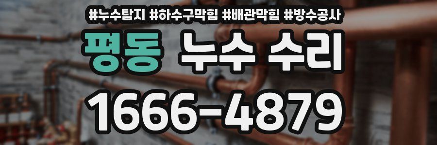 평동 누수 수리