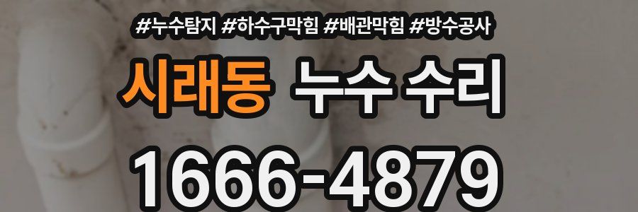 시래동 누수 수리