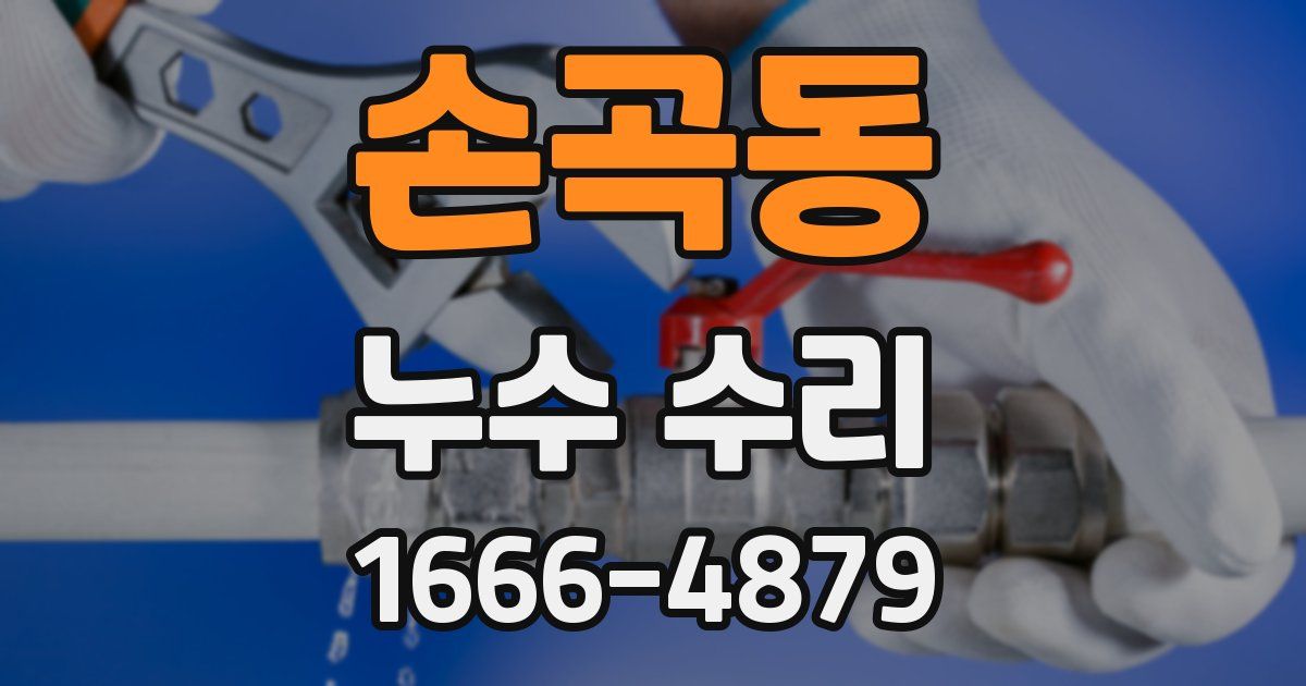 손곡동 누수 수리