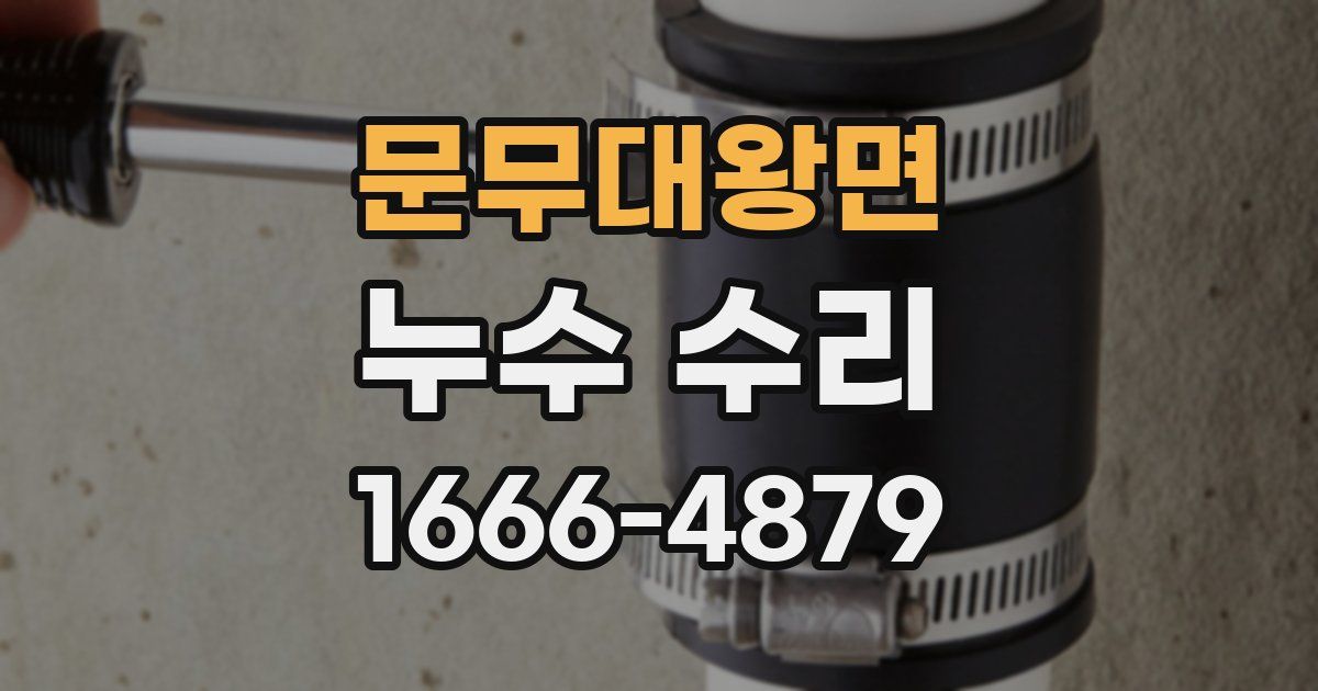 문무대왕면 누수 수리