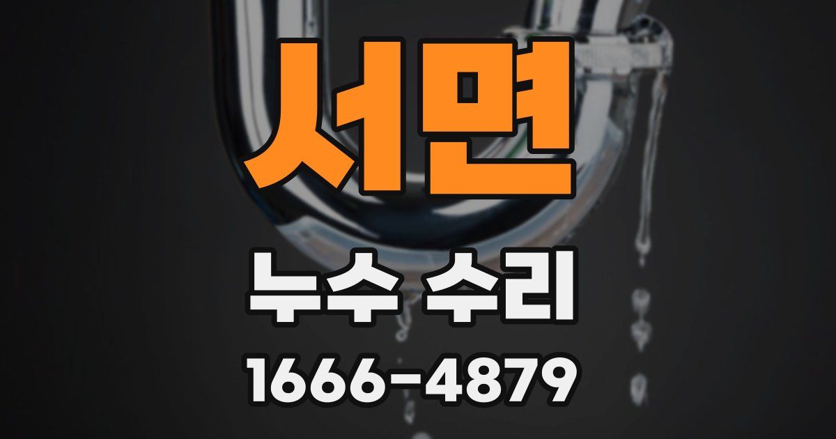 서면 누수 수리