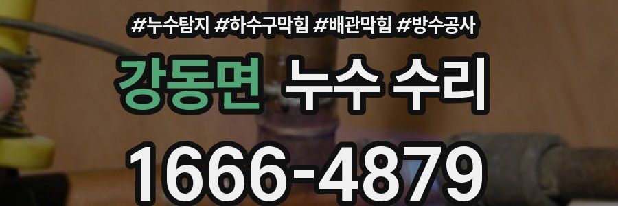 강동면 누수 수리