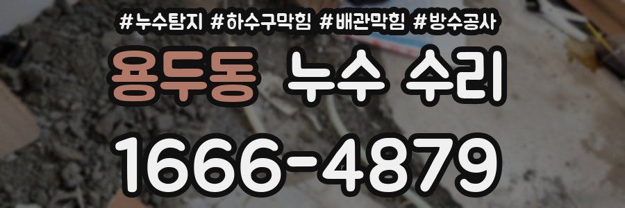 용두동 누수 수리
