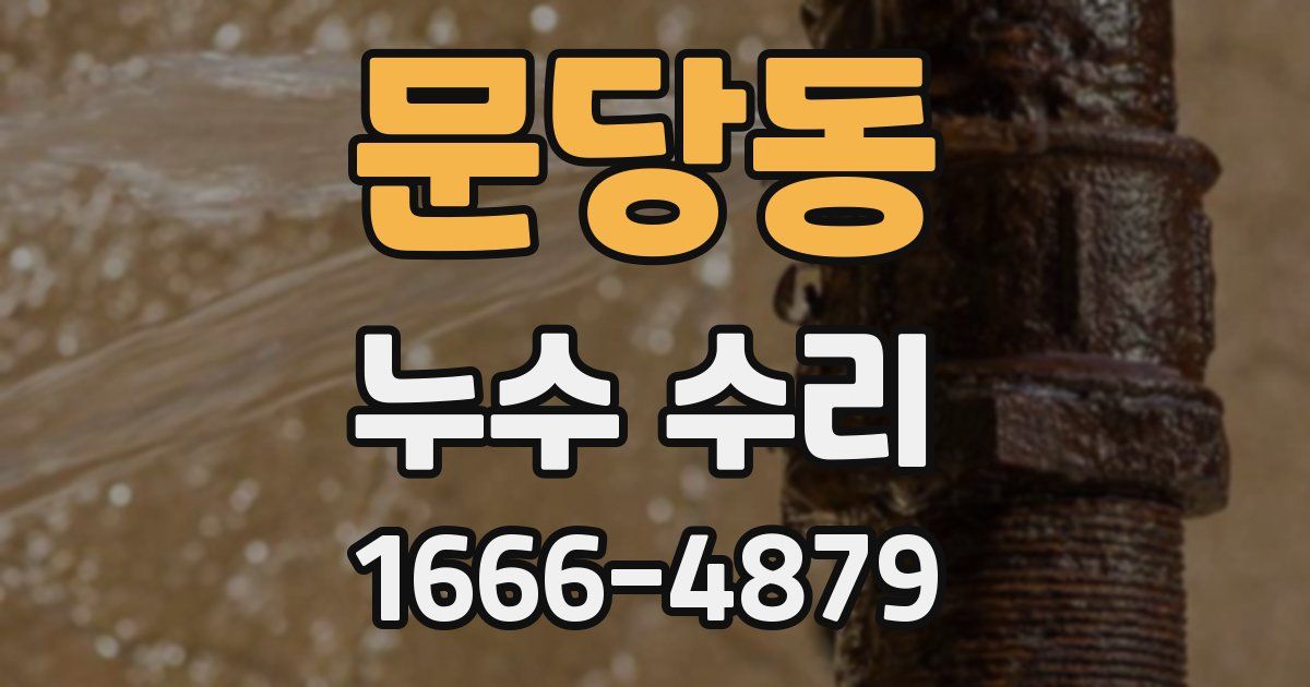 문당동 누수 수리