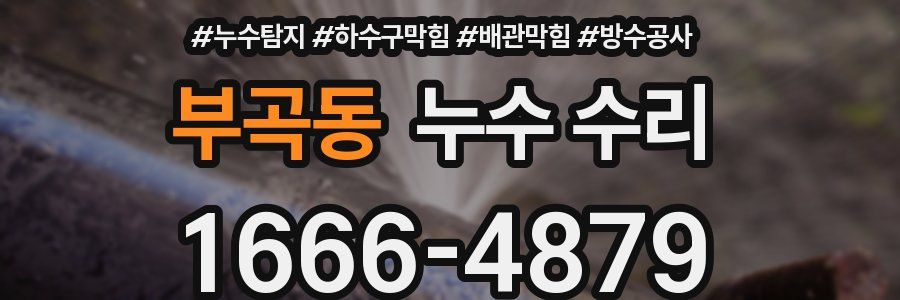 부곡동 누수 수리