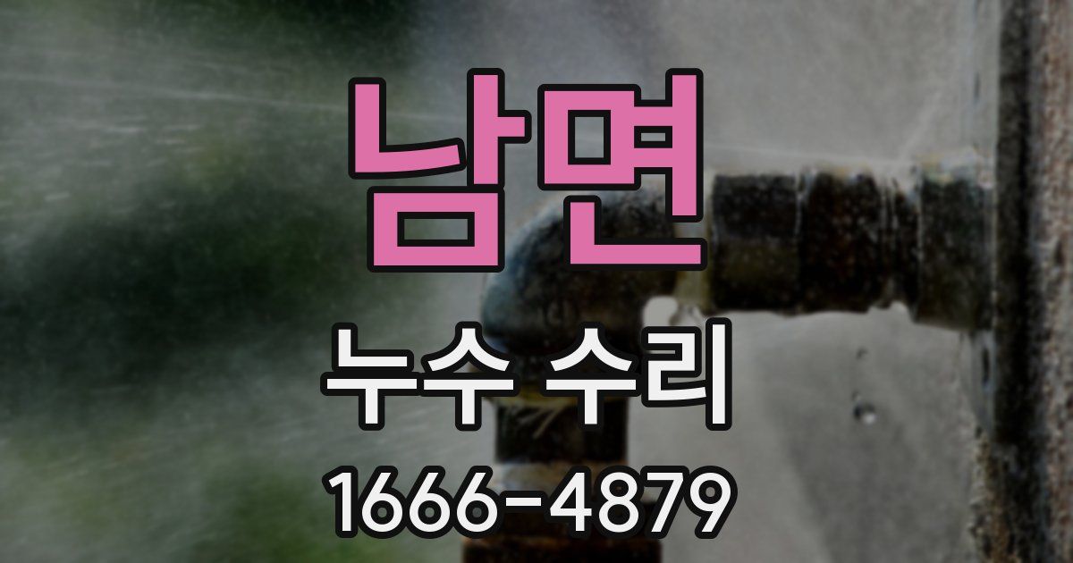 남면 누수 수리
