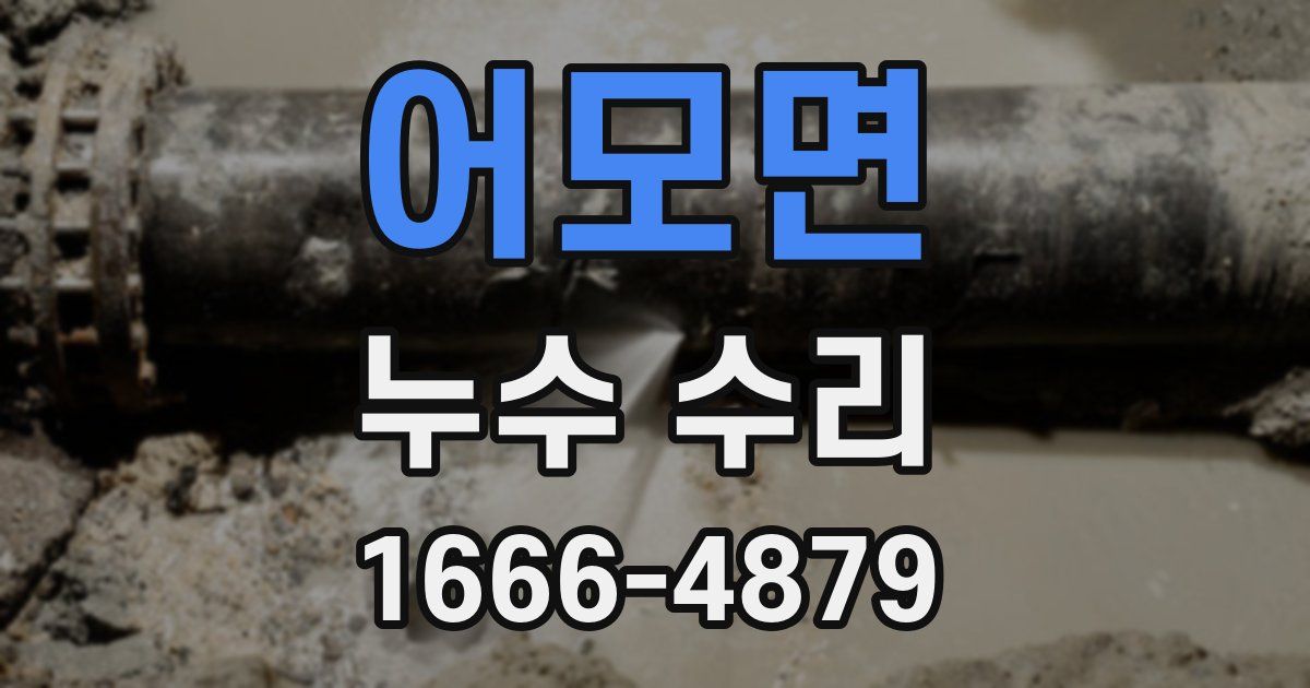어모면 누수 수리