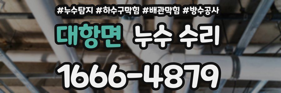 대항면 누수 수리