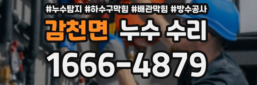 감천면 누수 수리