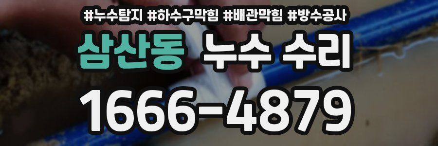삼산동 누수 수리
