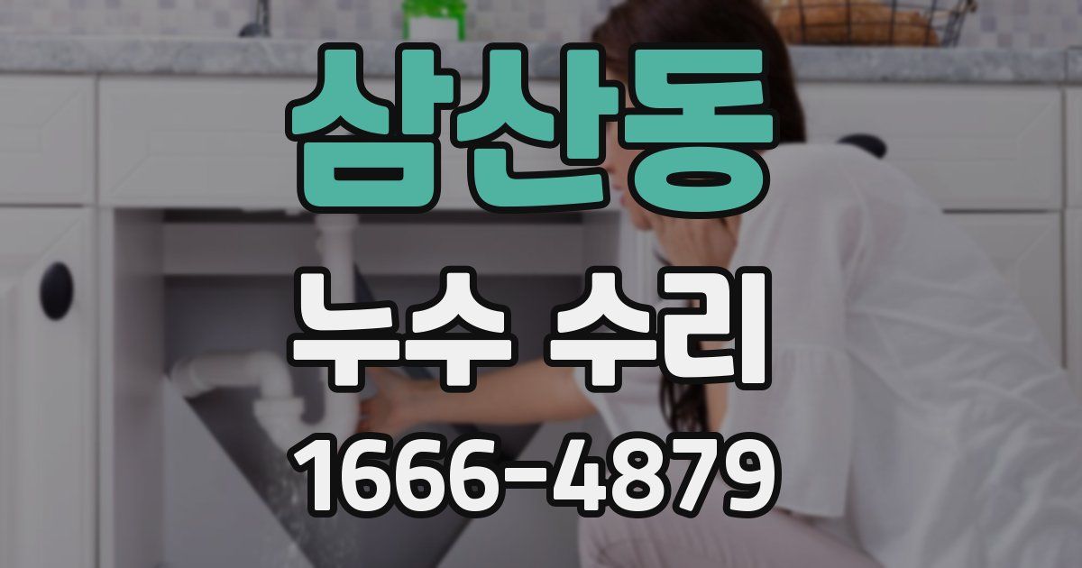 삼산동 누수 수리