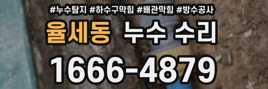 율세동 누수 수리