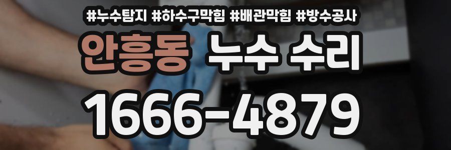 안흥동 누수 수리