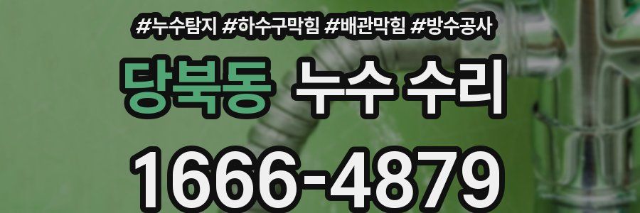 당북동 누수 수리