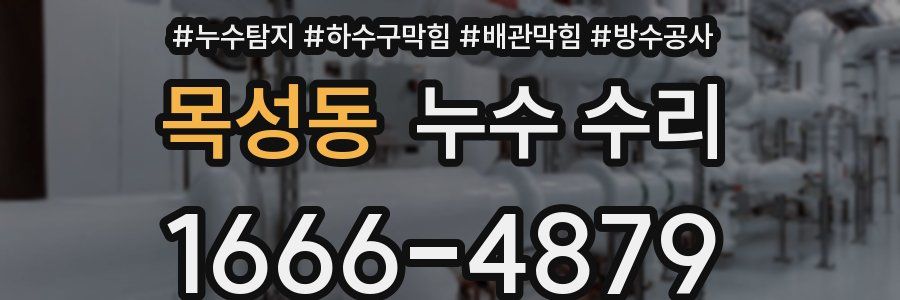 목성동 누수 수리