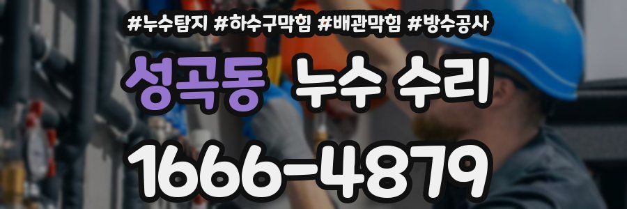 성곡동 누수 수리