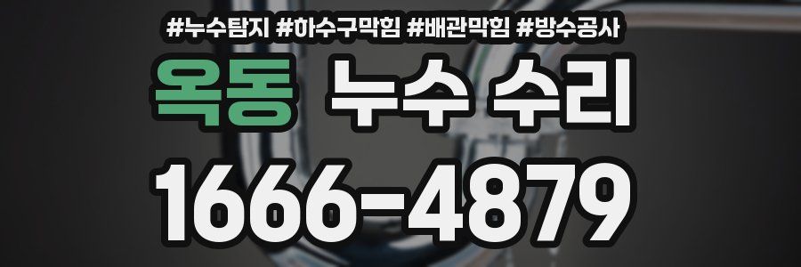 옥동 누수 수리