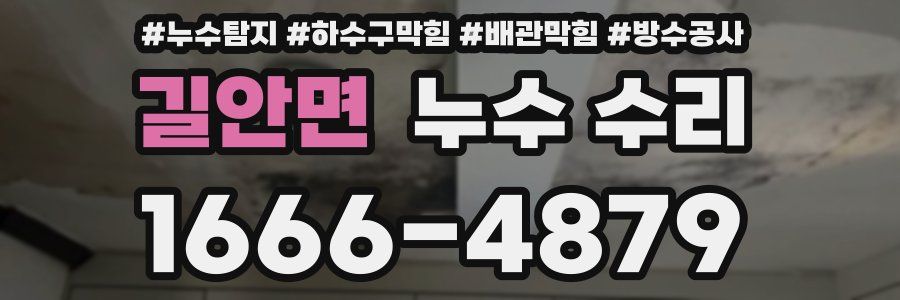 길안면 누수 수리