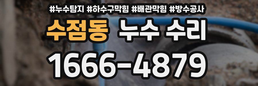 수점동 누수 수리