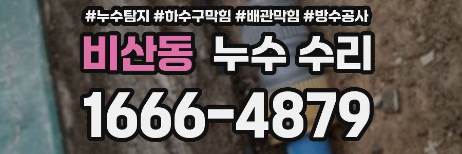 비산동 누수 수리