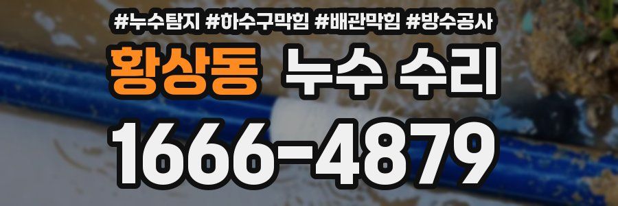 황상동 누수 수리