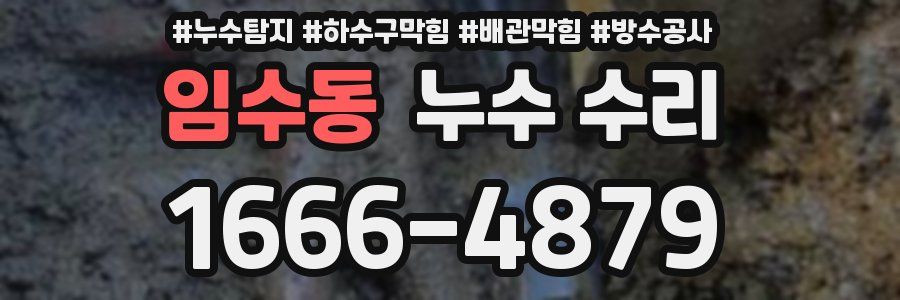 임수동 누수 수리