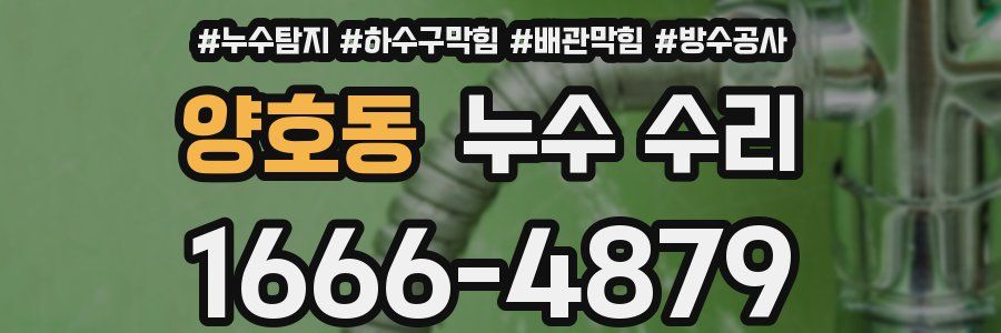 양호동 누수 수리