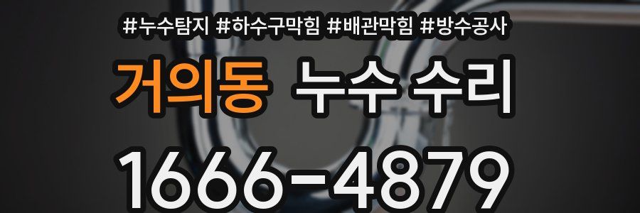 거의동 누수 수리