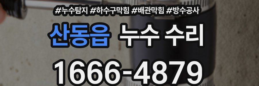 산동읍 누수 수리