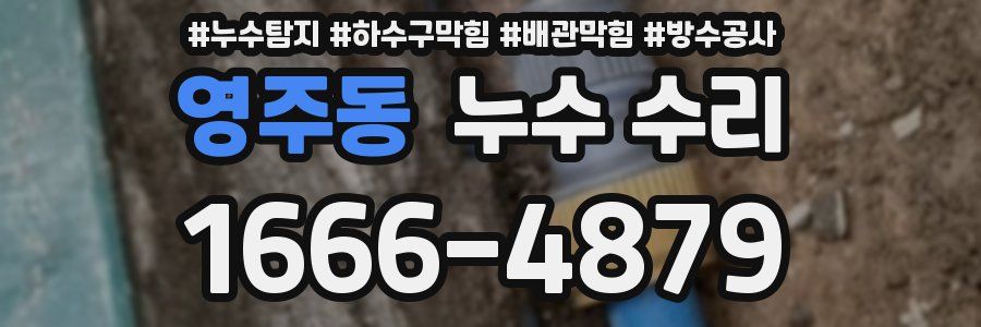 영주동 누수 수리