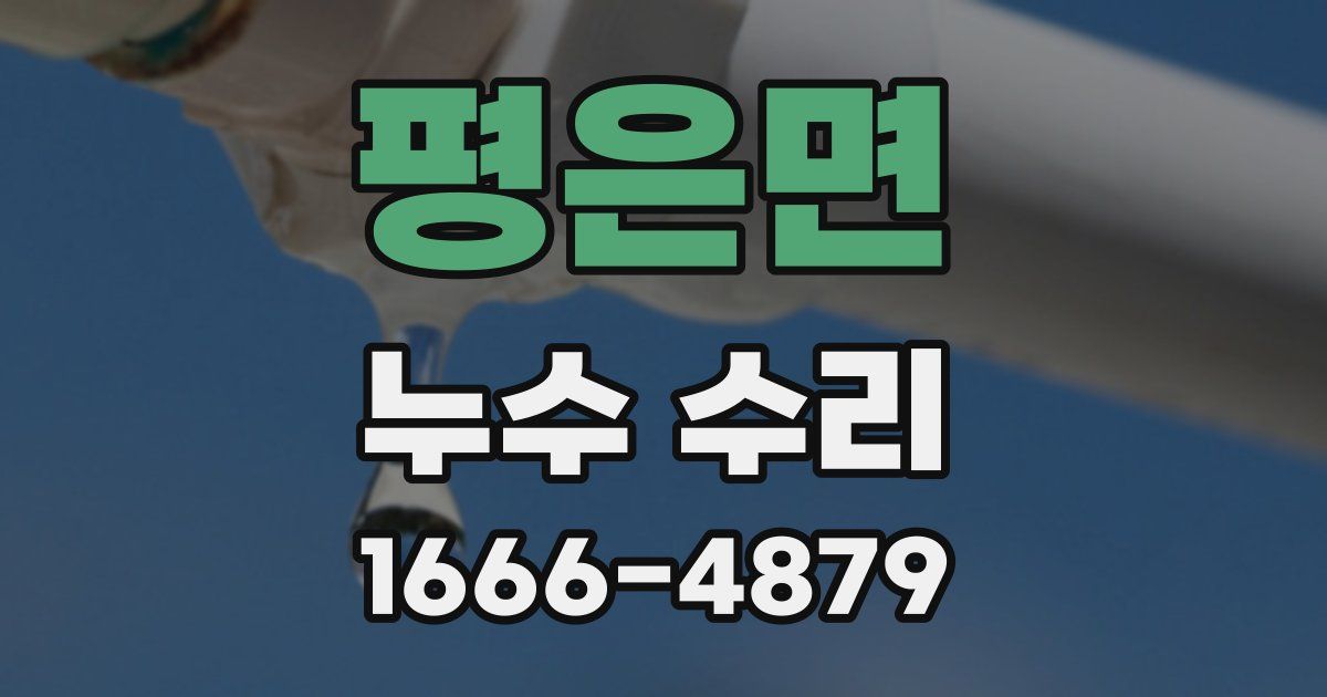 평은면 누수 수리