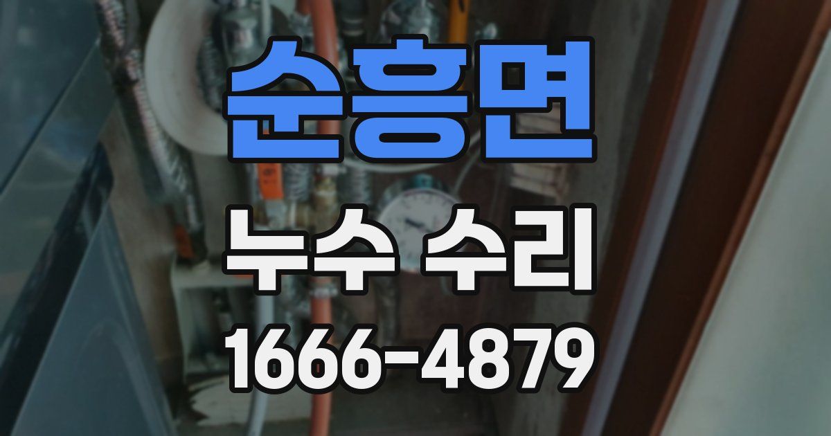 순흥면 누수 수리