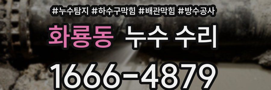 화룡동 누수 수리