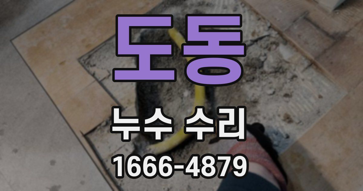 도동 누수 수리