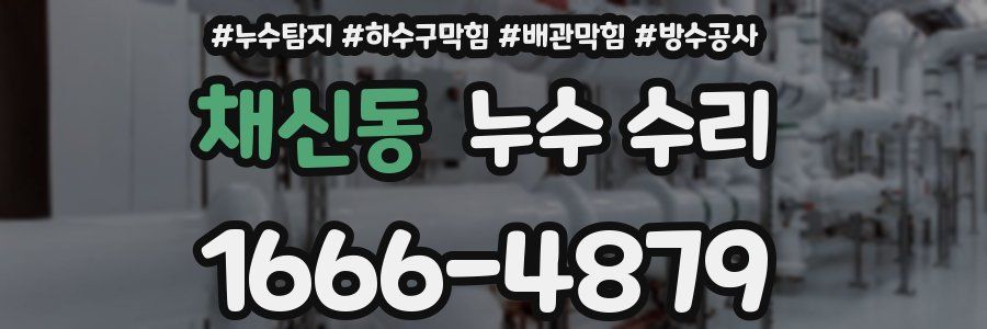 채신동 누수 수리