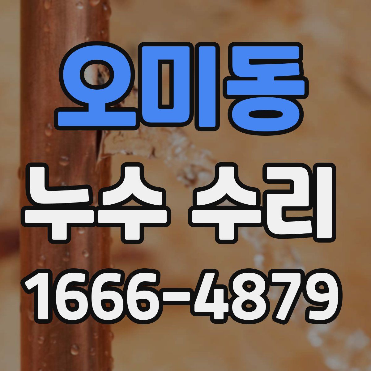 오미동 누수 수리