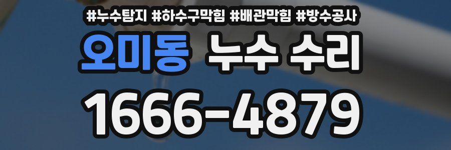 오미동 누수 수리