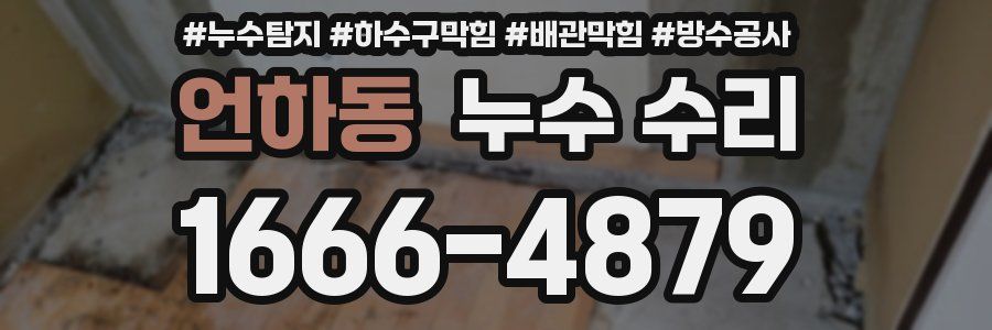 언하동 누수 수리