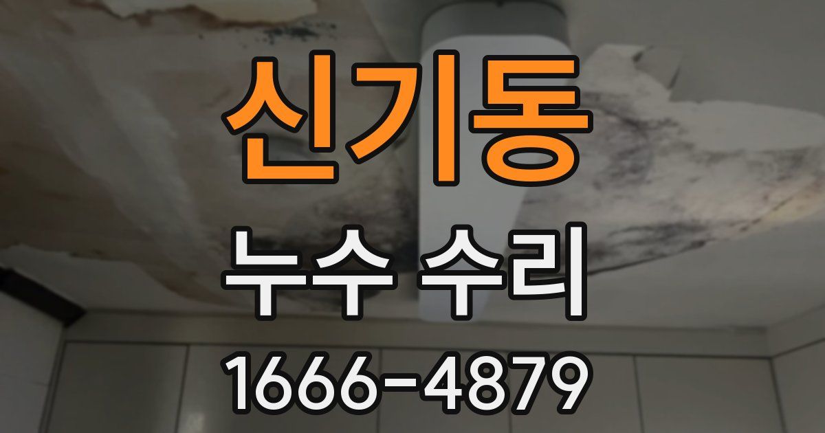 신기동 누수 수리