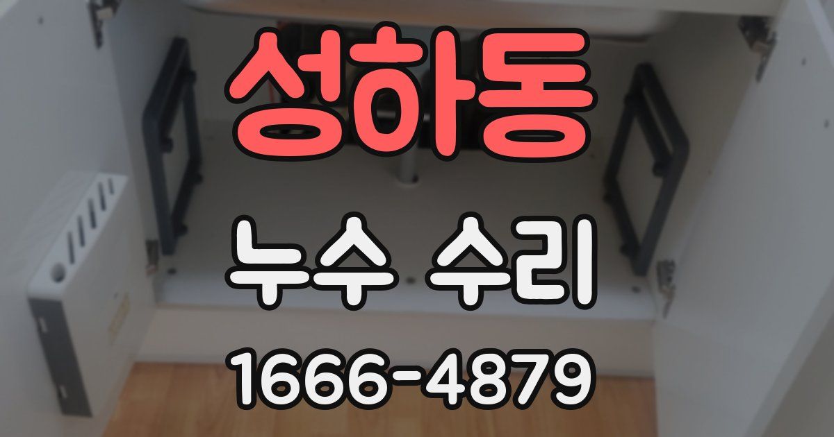 성하동 누수 수리