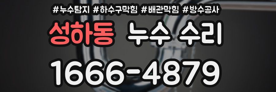 성하동 누수 수리