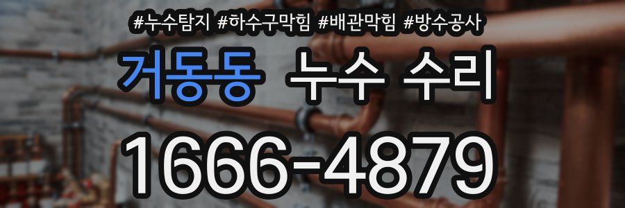 거동동 누수 수리