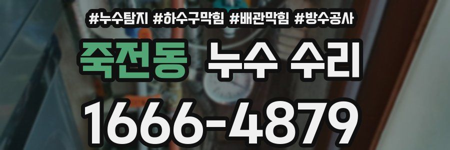 죽전동 누수 수리