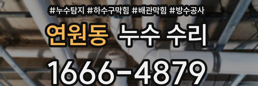 연원동 누수 수리