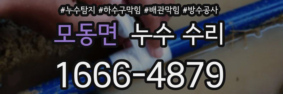 모동면 누수 수리