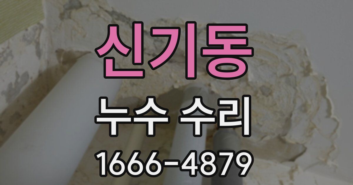 신기동 누수 수리